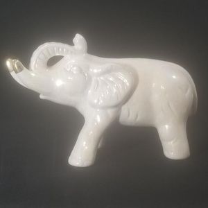 Lusterware Opalescent Lucky Elephant Trunk Up